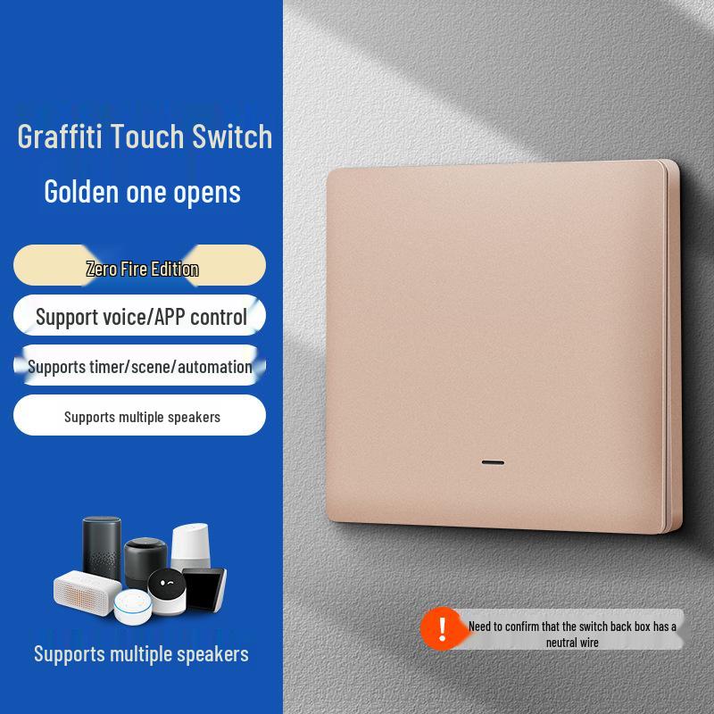 Zhengshang B1 WiFi Smart Switch: Alexa & Google Voice Compatible, EU Standard Panel