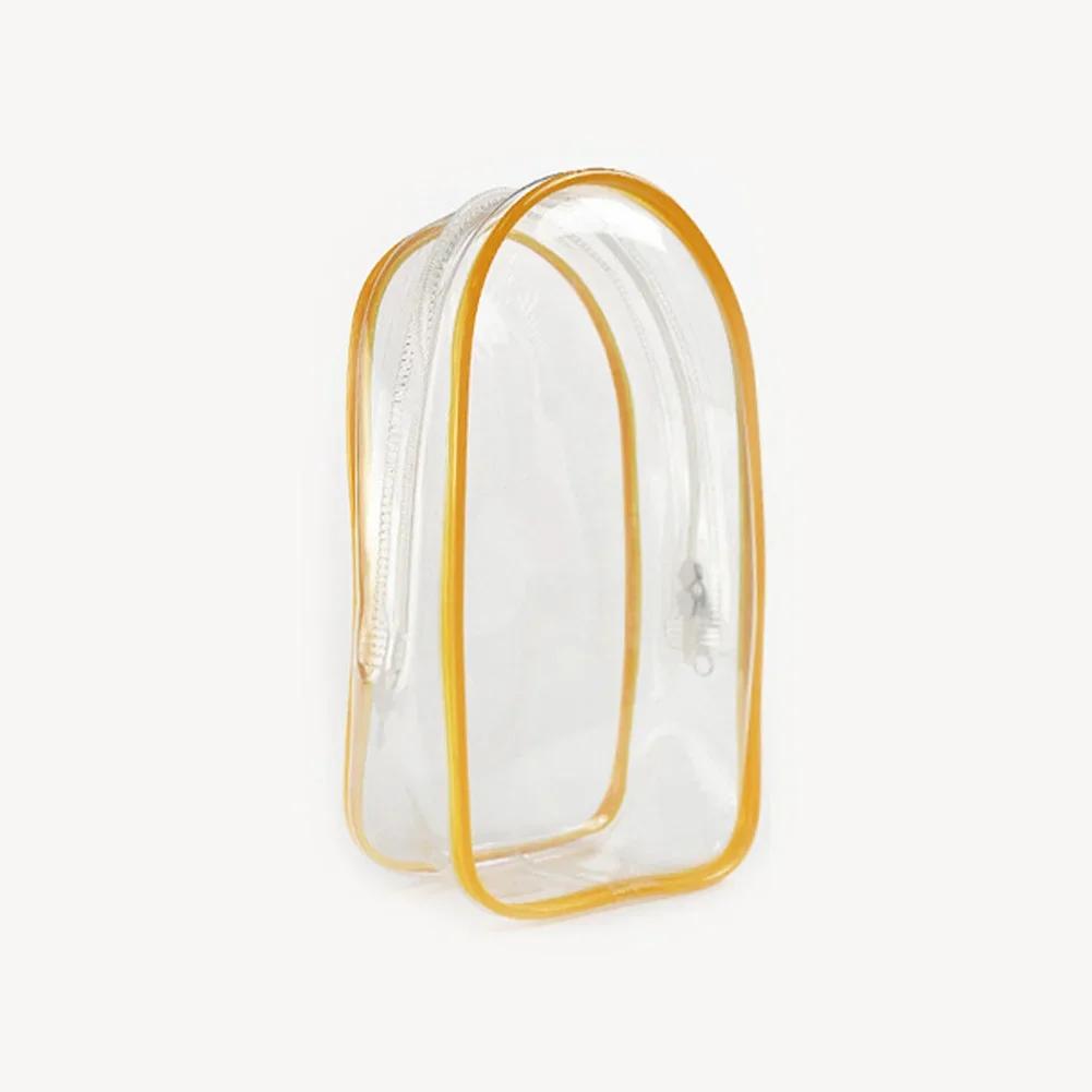 Colorful Transparent Protector Case Organizer Box for 17cm Labubu Plush Dolls Outdoor Display Bag With Keychain Doll Accessories