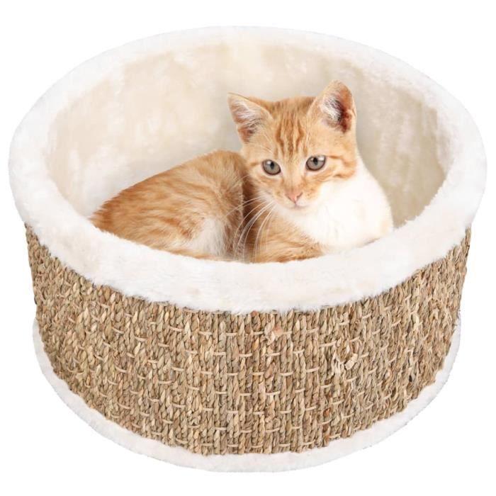 Panier pour Chat - vidaXL - Herbiers Marins - Rond - 36 cm - Confortable et Léger