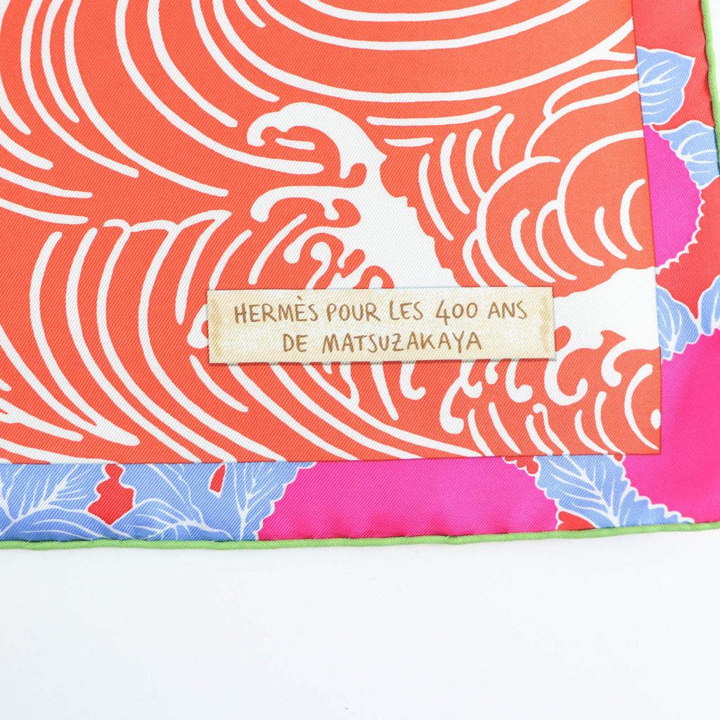 Pristine HERMES Scarf EX LIBRIS EN KIMONOS Kimono Ex Libris Silk Women Used