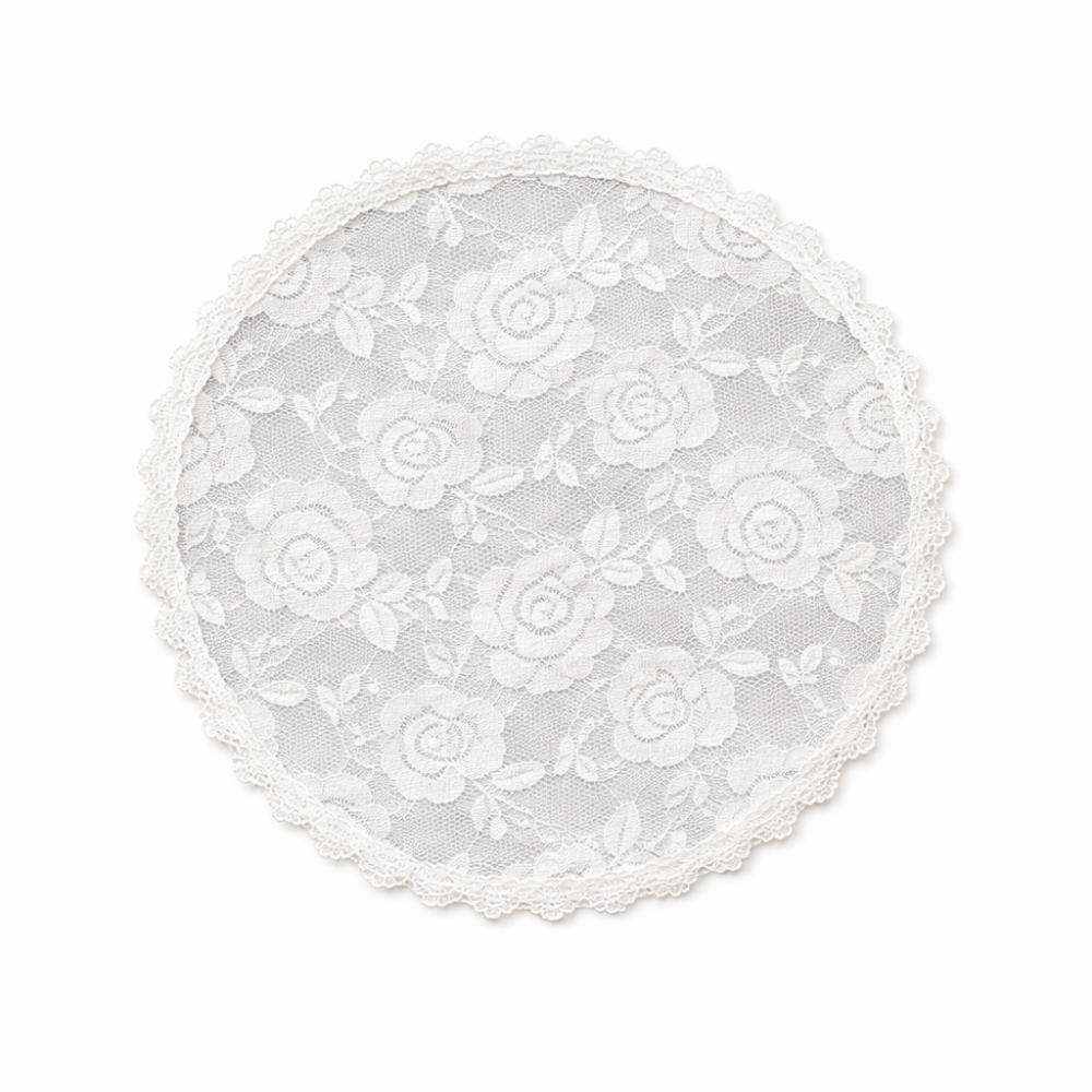 Elegant 30cm Hair Scarf Bohemia Style Embroidery Floral Bandana Breathable Lace Trim Lace Veil Women Hair Accessory