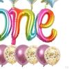 Aluminum Latex Balloons Set 1st Birthday