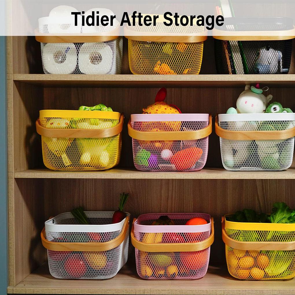 Durable Storage Solution Picnic Basket With Handle Small Basket With Handle Shopping Basket