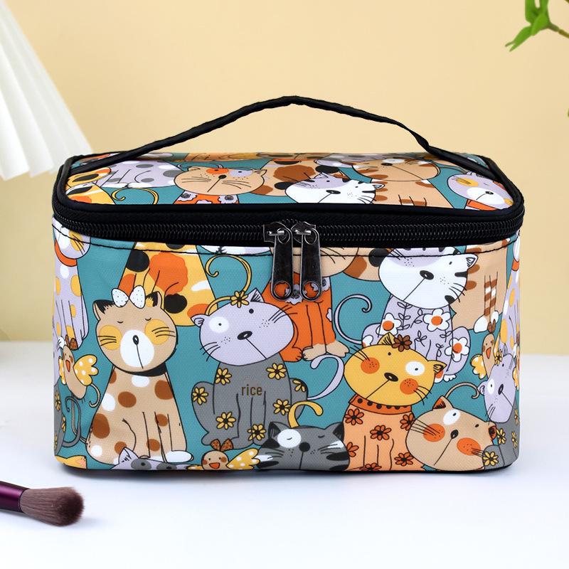 Women's Stone Pattern Cosmetic Bag - Stylish Large-Capacity Travel Toiletry Organizer