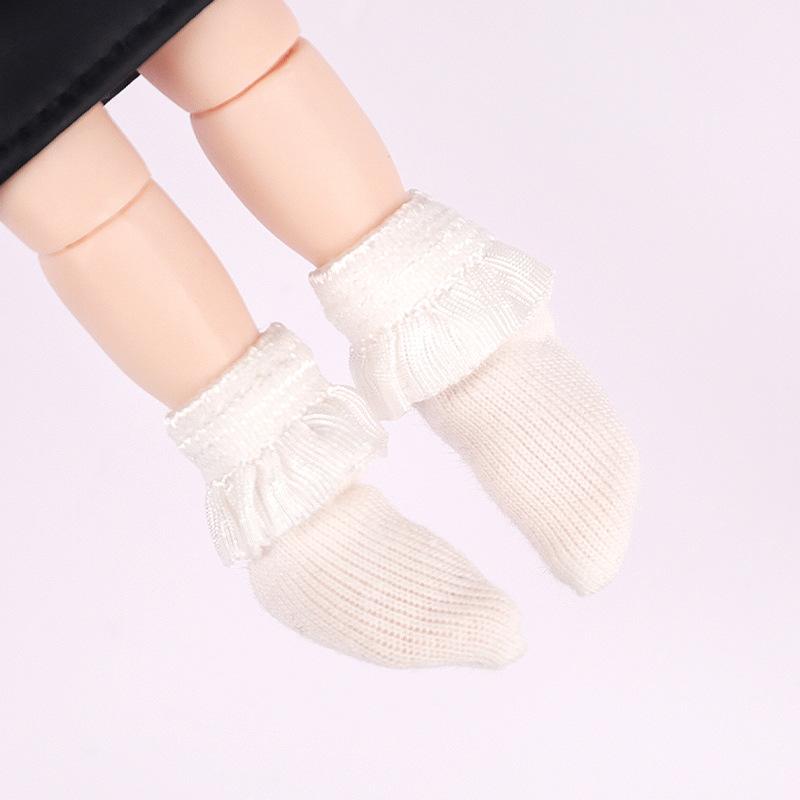 Lovely Doll Accessories OB11 Lace Socks Cute Calf Soft Doll Clothes Accessories Kawaii Lovely 1/12 Doll Socks Kids