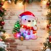 Shining Brightly Christmas Santa Claus LED Ornaments DIY Luminous Decorations  Party Decor