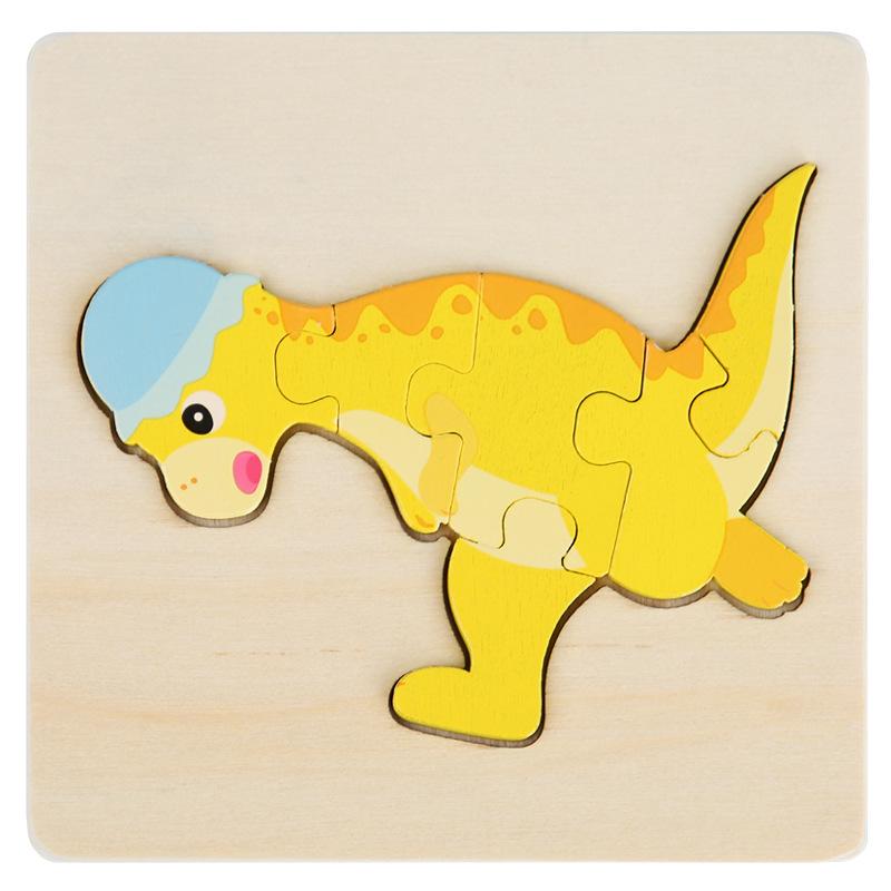 Wooden 3D Geometric Puzzle for Toddlers: Early Education Toy for Ages 1-3