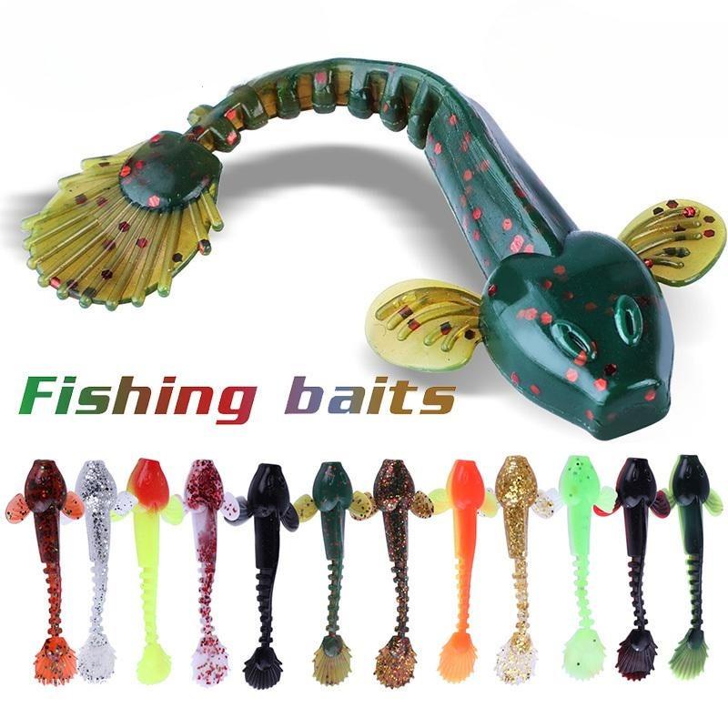 Soft Fishing Lure 10 Pieces/Lot 9cm PVC Artificial  Andrias Davidianus Soft Baits Worm  Baits