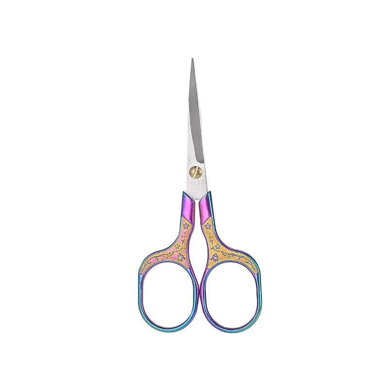 Chinese Classical Plum Blossom Cross Stitch Scissors for Tea Ceremony and Crafts