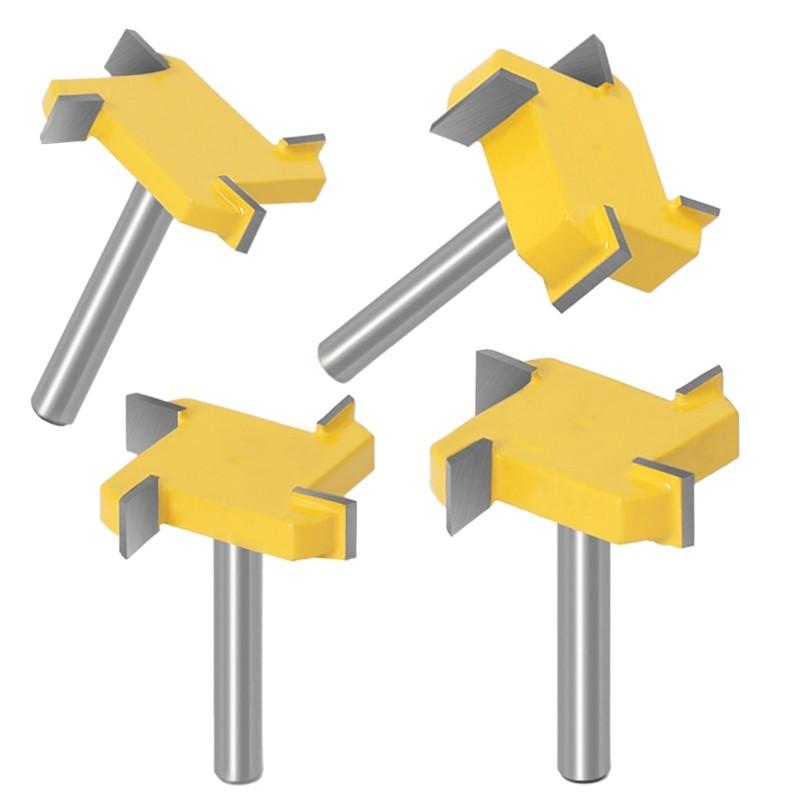 40mm Fräser CNC Spoilboard Hartmetallbestückt Fräser 6mm Schaft 4 Schneiden Holzfräser Gerade Kante Nuten Holzbearbeitung