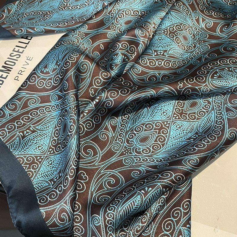 180*90cm Brand Summer Women Scarf Fashion Quality Soft Silk Scarves Female Shawls Foulard Beach Cover-Ups Wraps Silk Bandana
