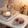 Stainless Steel Shell Shape Salad Bowl Multipurpose Serving Dish Decorative Nut Storage Tray for Dining Table Decoration