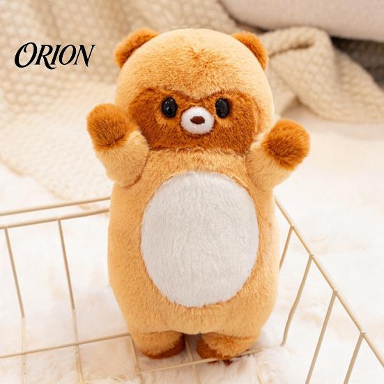 Non-shedding Baby Doll Fox Stuffed Animal with Sound, Cartoon Plush Bear Squirrel Toy, Hands-on Skill Toy Soft Cuddle for Children, Birthday Gift Boys