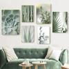 Succulent Plants Cactus Canvas Poster Green Leaves Art Prints Dandelion Wall Painting Nordic Posters Picture Living Room Decor