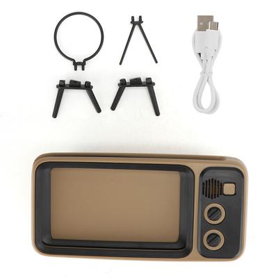 Retro TV Modeling 80Hz‑20KHz Bluetooth HD Sound Speaker Mobile Phone Stand 2 In 1