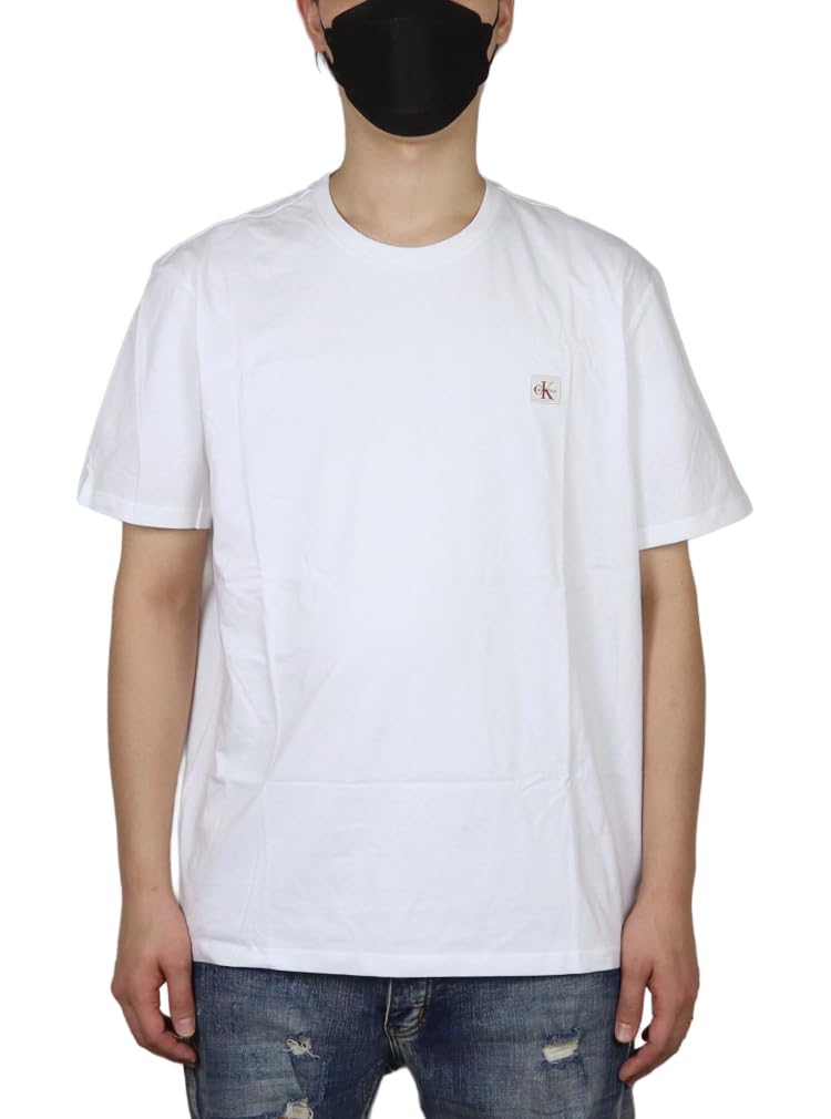 ckj115 [Calvin Klein] Men s Short-Sleeve T-Shirt, XL, White, [Item] белый