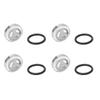 4 Pcs Brake Master Cylinder Reservoir Sight Gasket Set Motorcycle Accessory for Scooter ATV Dirt Bike