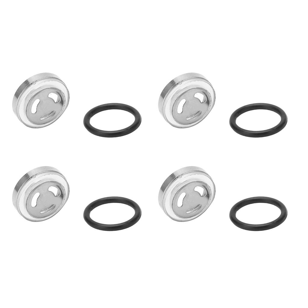 4 Pcs Brake Master Cylinder Reservoir Sight Gasket Set Motorcycle Accessory for Scooter ATV Dirt Bike