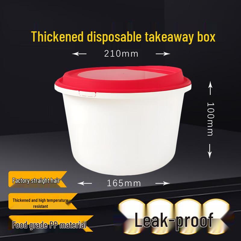 Einweg Runde Lebensmittelbehälter mit Verschließbaren Deckeln