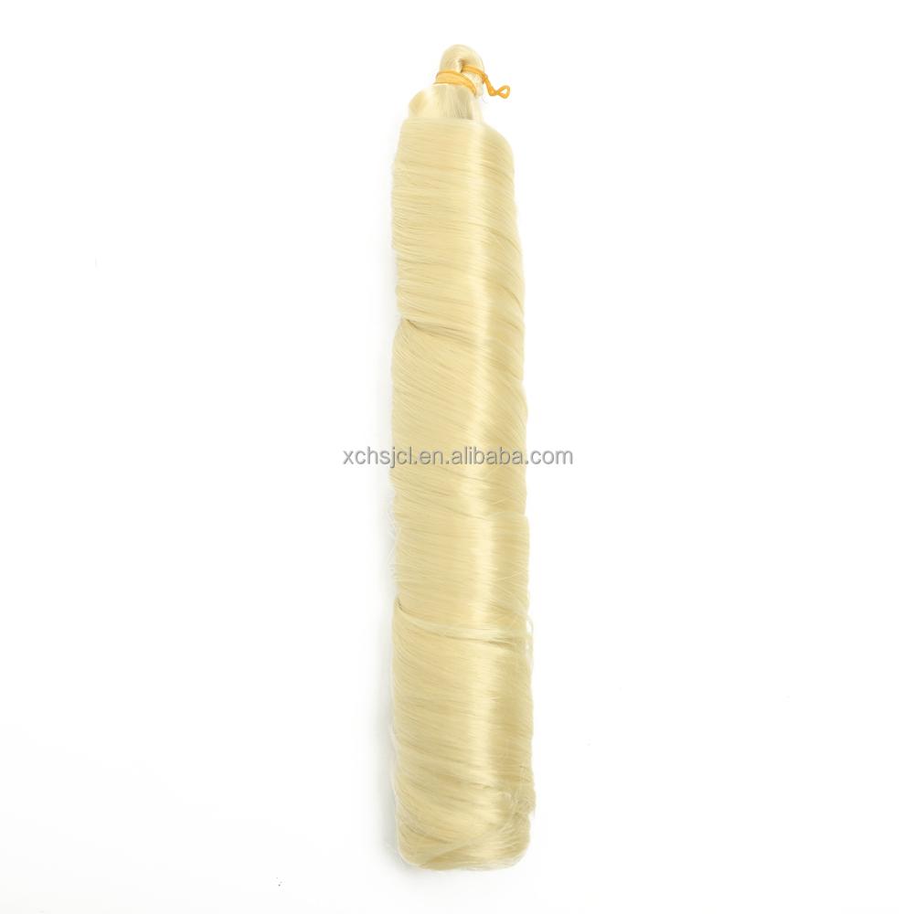 150g Crochet Braid Synthetic Hair Extensions Curly Braiding Hair Silky Loose Body Wave Pony Style Spiral Curl French Curls