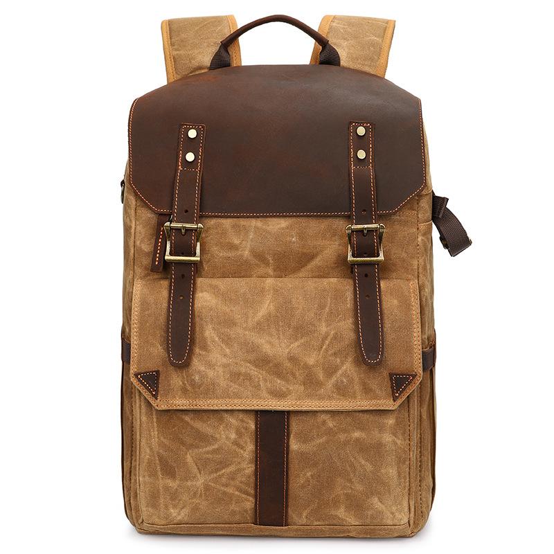 Seven-Color Cotton Shoulder Photo Bag Canvas Slr Camera Bag Waterproof Dye Leisure Backpack Travel Camera Portable