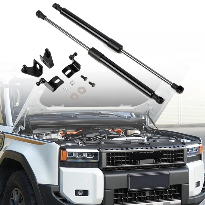 For Toyota Prado LC250 2024 2025 Front Hood Lift Supports Hood Struts Shocks Springs Dampers Hydraulic Jack чёрный