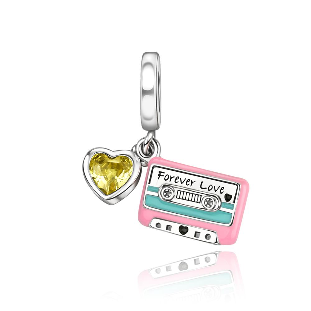 Charms de Música de Cobre Contas Nota Musical Piano Guitarra Fone de Ouvido Brincos Pingentes Encaixe Pulseira Diy Joias Finas Presente