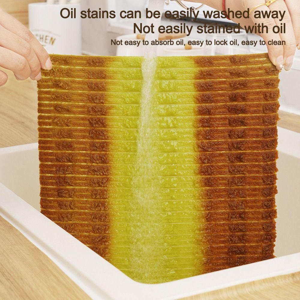 High Absorbency Kitchen Towels Reusable Cleaning Rag Multi-Purpose Tear-Towel Roll