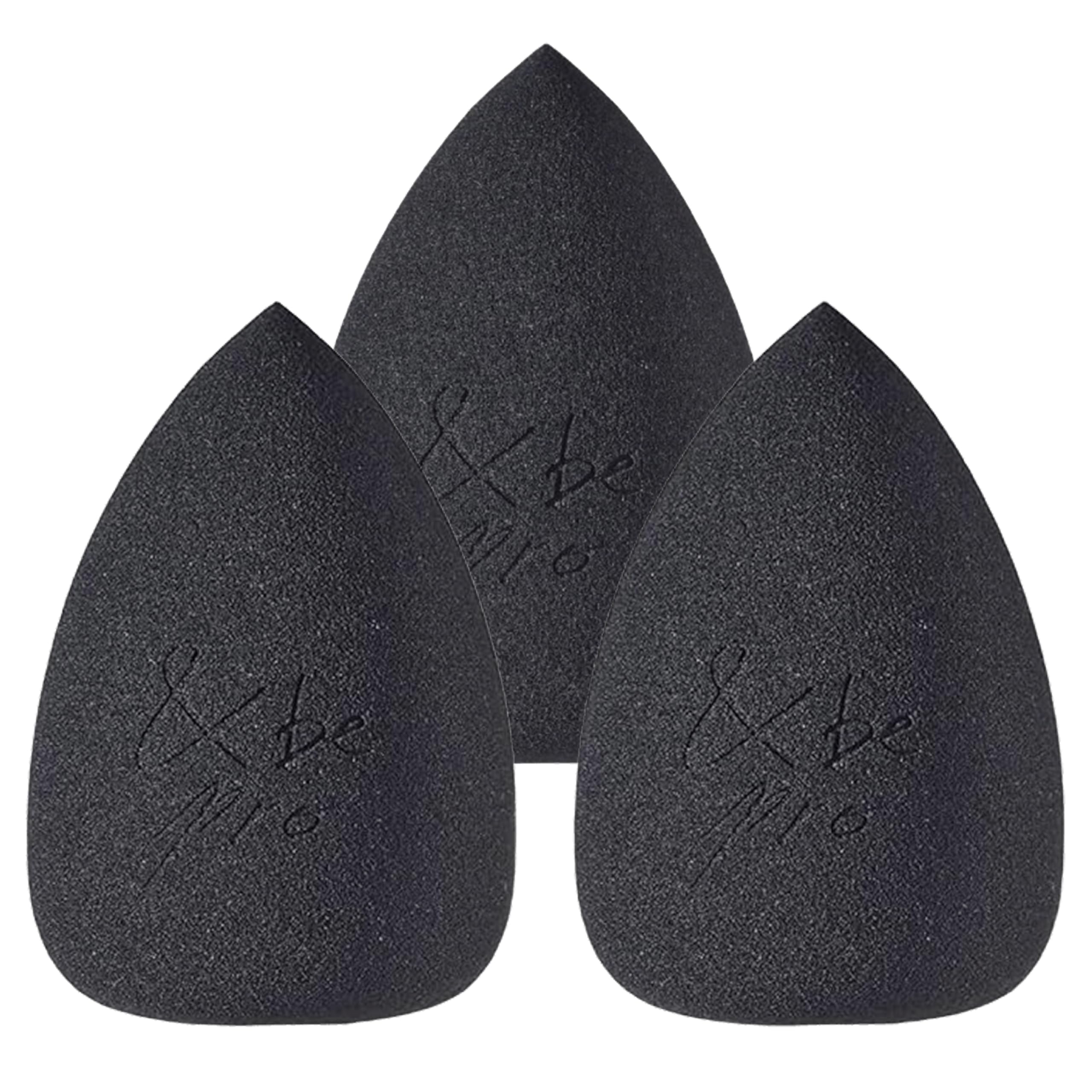 

Black Sponge Pro Set Foundation Sponge for Lasting Adhesion [Official] &be 3-Piece [Renewed] / Teardrop-Shaped