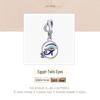 Silver Ziyun Egyptian Twin Eyes Pendant - Retro DIY Bead Accessory SCC1857