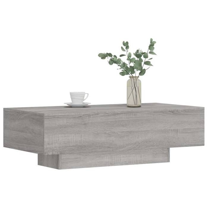 VidaXL Table basse sonoma gris 100x49,5x31 cm bois d'ingénierie 833894