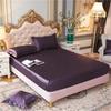 Sateng-rayon-trekklaken High-End ensfarget madrasstrekk Elastisk bånd Sengelaken Tilpasset laken 140x200 160x200
