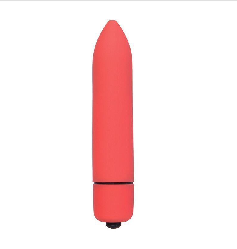 Mini Bullet Vibrator - Adult Sex Toy with 10 Vibration Modes, Frosted Texture