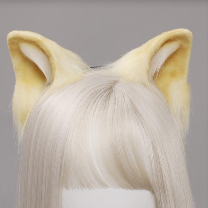 Animal Cosplays Headband Furry Ears Hair Accessories Hair Clip for Women Girls