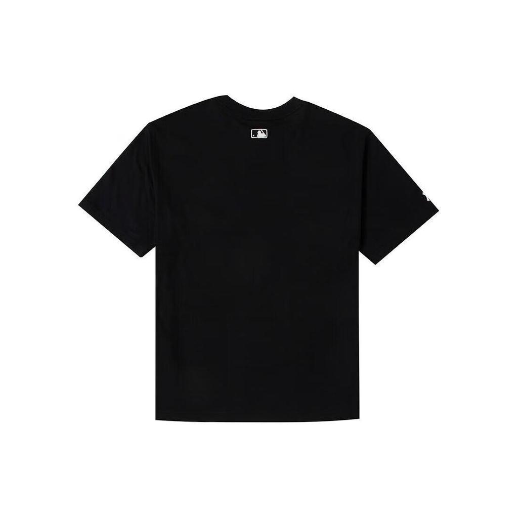 MLB SS23 Los Angeles Dodgers American Retro Letter Print Crew Neck Short Sleeve T-Shirt Unisex T-Shirts Black 3ATSB4033-50BKS