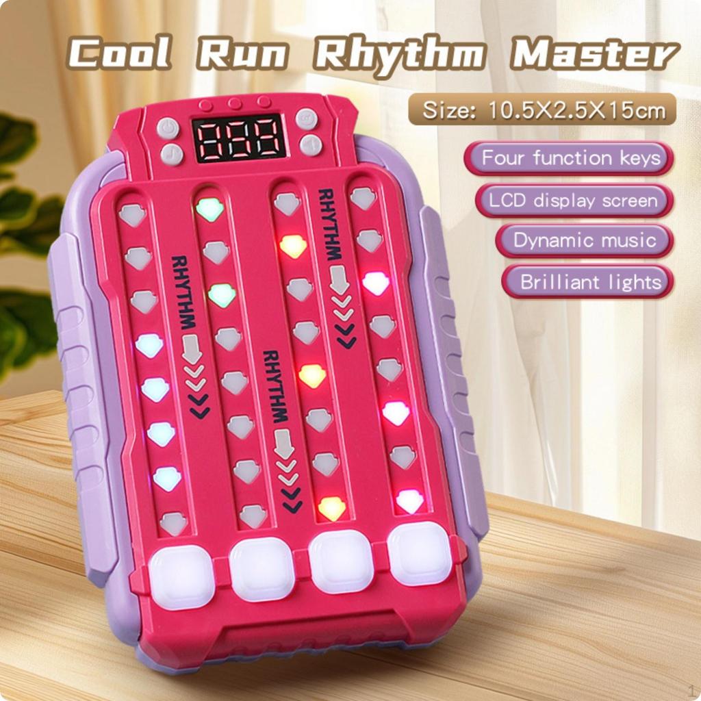 Lightup Rhythm Toy PressbuttonPress Screen Game Interactive Blue
