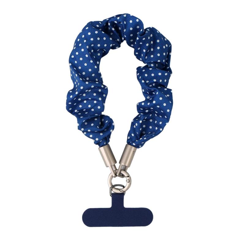Korean Floral Plaid Phone Wrist Strap Women Detachable Phone Chain Universal Anti Lost Lanyard Cute Daily Phone Wristband