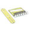6 Strings Saddle Bridge Plate, 3 Way Switch Control Plate Set for Most Electric Guitars Replacement Parts Hardtail Set