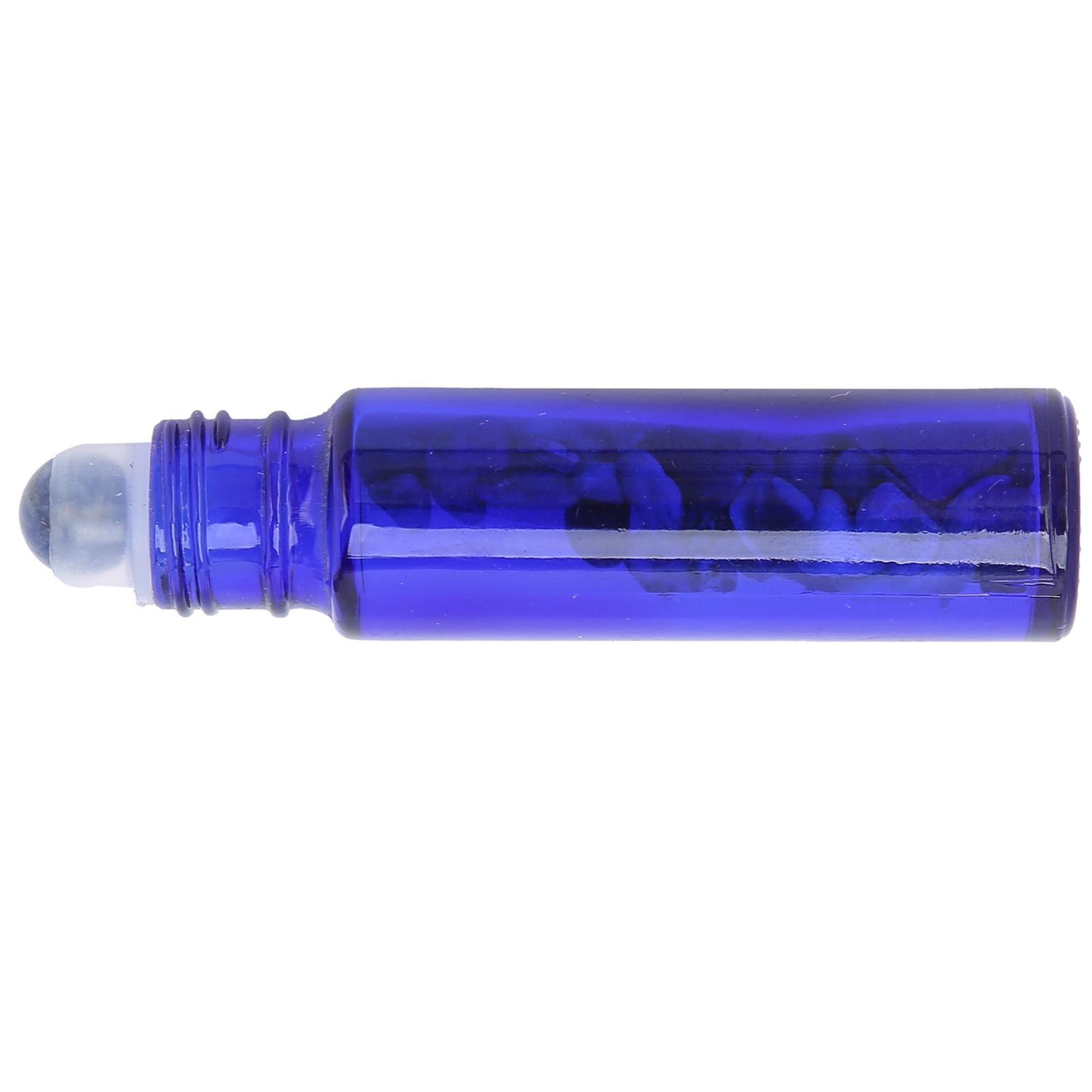 Professional Blue Essential Oil Roller Bottle Simple Portable Glass Roll on Bottle 10ML
