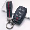 Silicone Key Fob Cover with keychain for Dodge Durango Challenger Charger Chrysler 300 for Jeep Grand Cherokee Grand Wagoneer Protective Case Fits 6