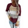 Original Order Autumn Winter Pullover Colour Blocked Sweater for Women Luxurious Relaxed-fit Slimming and Versatile Top
