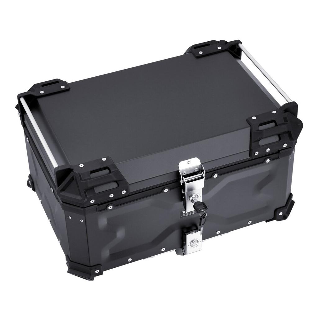 65L Motorrad Topcase Universelle Motorrad Heckbox mit Lederfutter