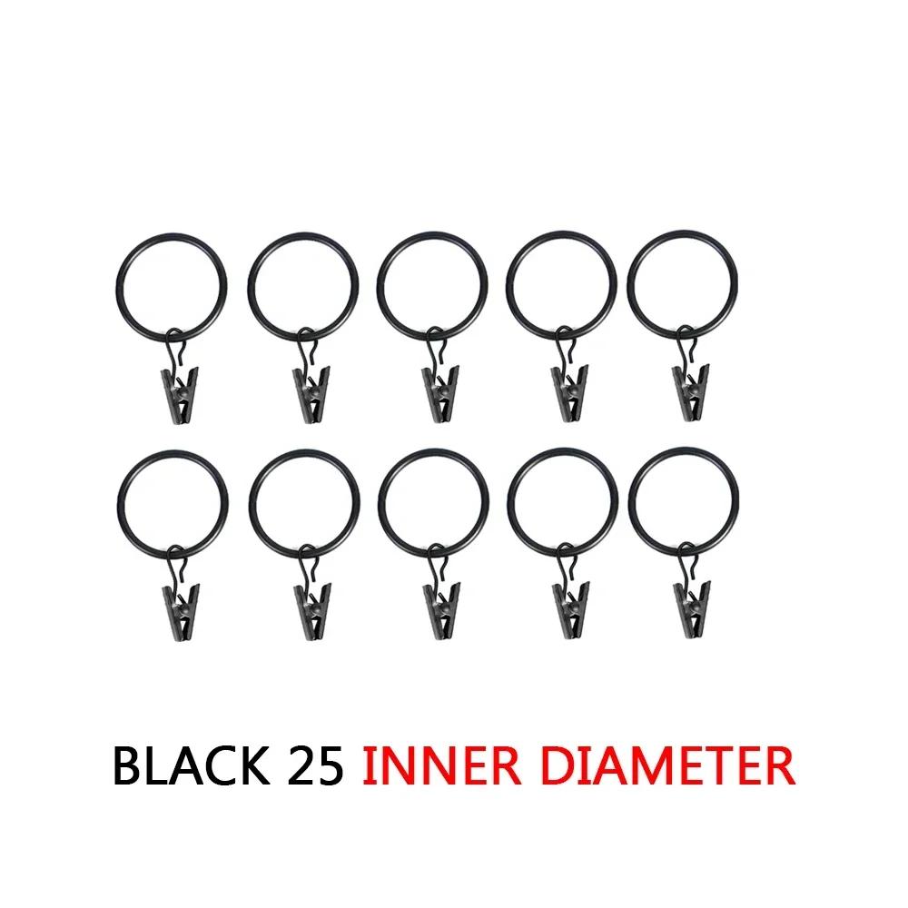 

10/30pcs Curtain Rings Clips Multifunctional Rustproof Enduring Hangers Curtain Rings Buckles DIY Wire Holder Home Bathroom Clip 10PCS