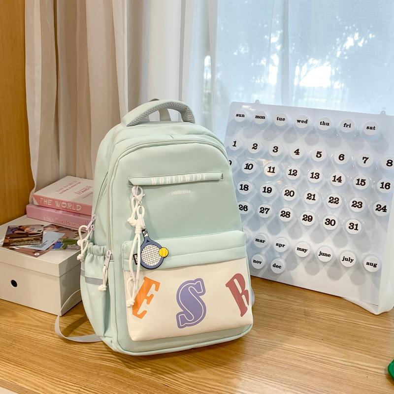 New girl cute backpack junior high school student small backpack college student backpack large capacity schoolbag