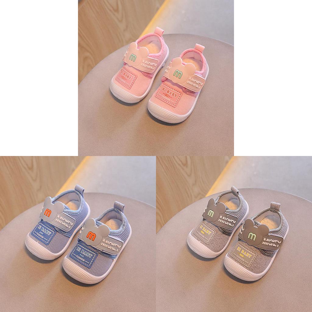 Cartoon Baby Call Shoes For Boys Girls Soft Sole Cotton Canvas Toddler Walkers For Summer Spring Fall