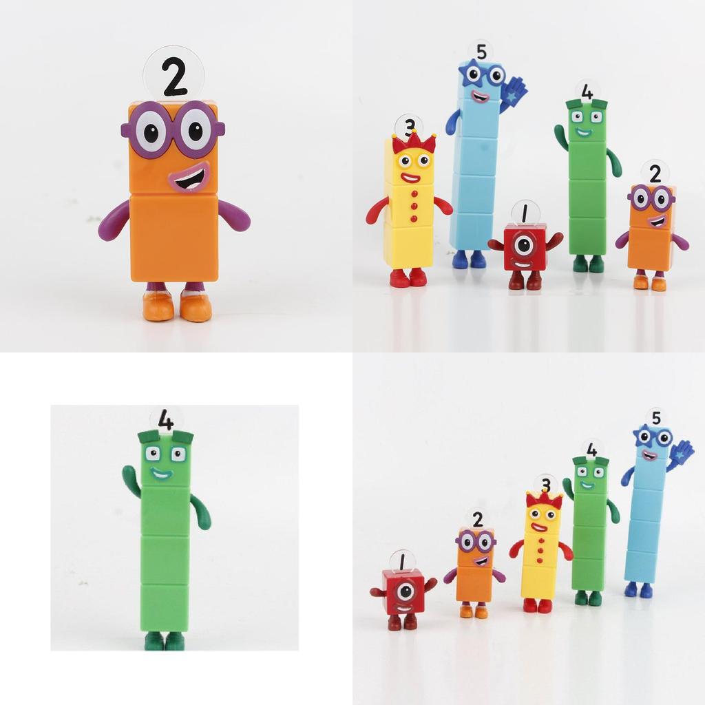 Numberblocks Barevné Stavebnice Roztomilé Transformovatelné Figurky Pro Dětské Hraní