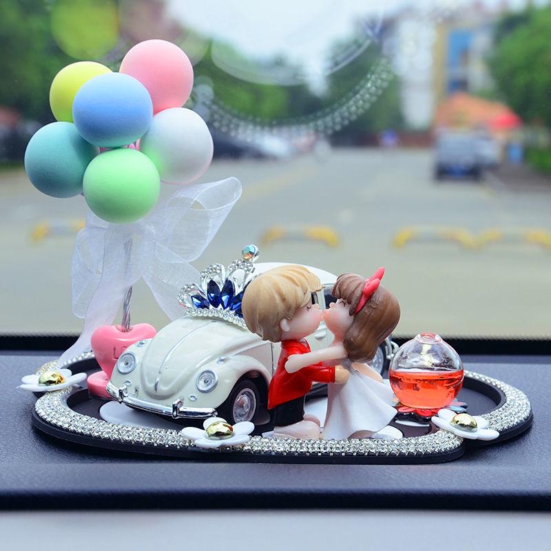 Elegant Car Interior Decor: Stylish Lady Dashboard Ornaments