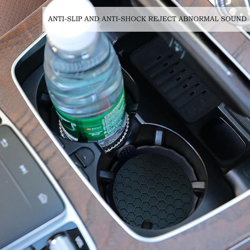 Truck Cup Holder Coasters Non-Slip Car Cup Coasters Automotive Interior Accessories Dustproof Mat Bling Crystal Rhinestone For