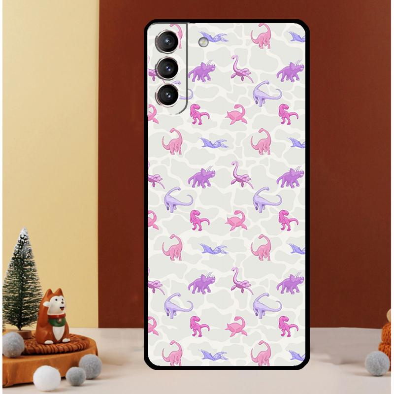 Dinosaur Collage Case For Samsung Galaxy S24 S26 Ultra S21 S22 S20 S23 S25 Ultra S10 Plus S25 FE Cover Funda