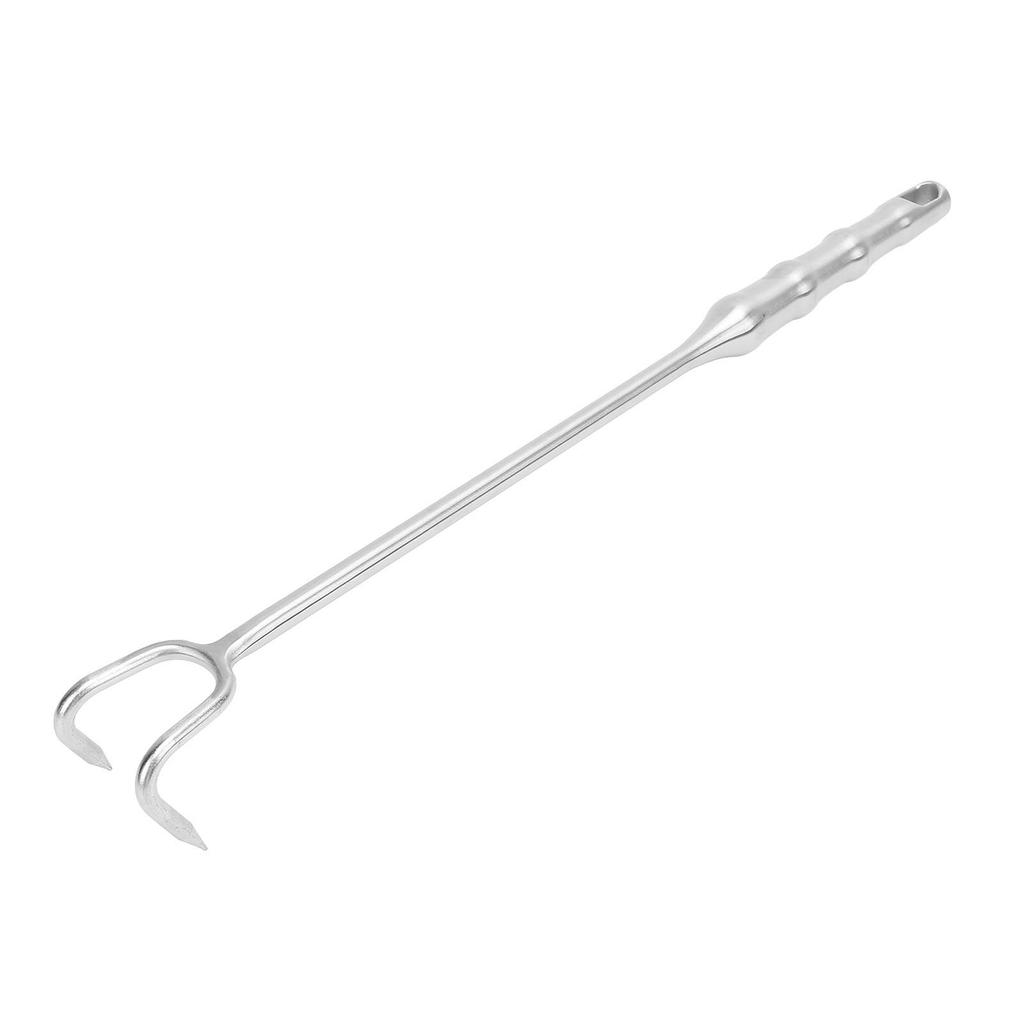 Meat Turner Hook Stainless Steel   Handle BBQ Meat Hooks Cooking Barbecue Flipper Hooks for Grilling